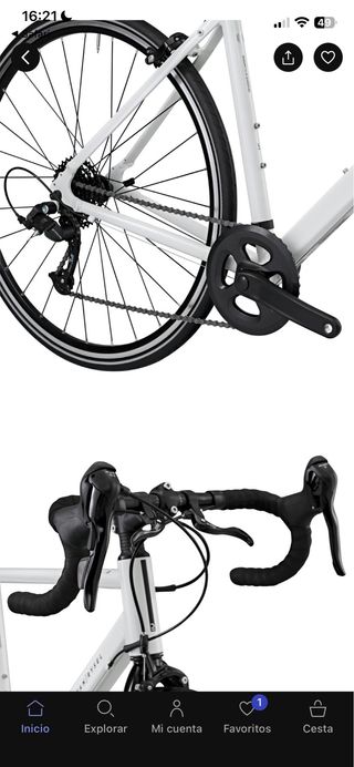 Bici carretera Van Rysel mujer Talla S.