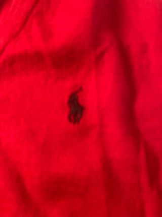 Jersey Polo Ralph Lauren cuello pico rojo niño