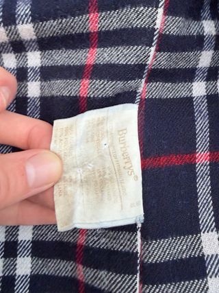 Abrigo Burberry Azul Marino Novacheck