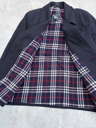 Abrigo Burberry Azul Marino Novacheck