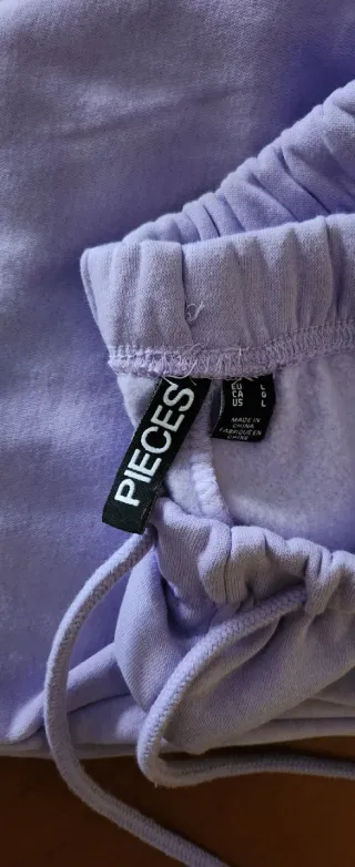 Pantalones Pieces Morado