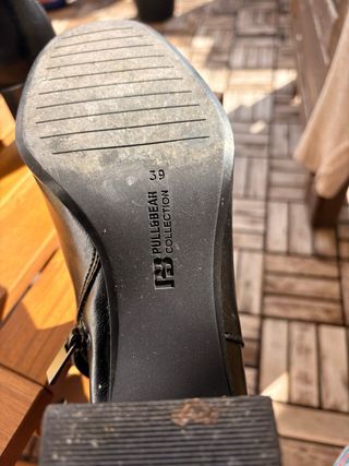 Botines Pull&Bear Negro Efecto Polipiel