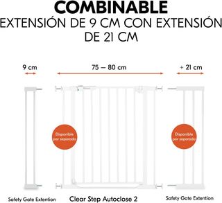 hauck Extensión 9 cm para Barrera de Seguridad Inf