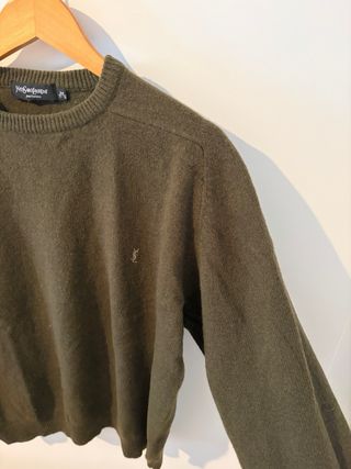 Jersey Yves Saint Laurent Caqui Logo Bordado Talla