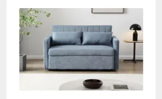Sofá Cama Azul/Gris Nuevo