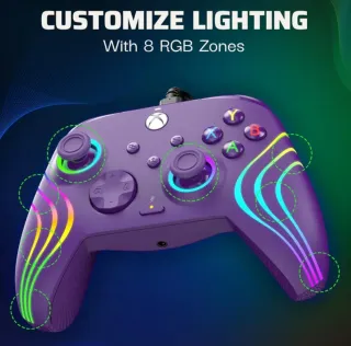 Mando Xbox PDP Afterglow Wave RGB Compatible PC