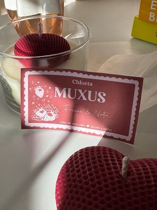 Vela Corazón Fresas y Nata