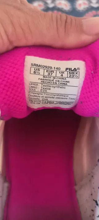 Zapatillas Fila Running Mujer Talla 37