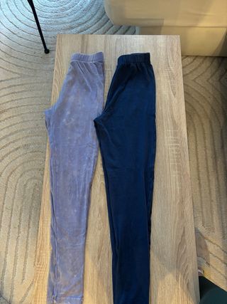 Pack 2 Leggings ASOS Azul y Morado