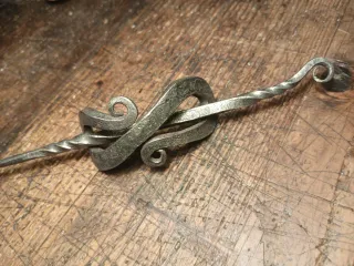 Hairpin Fermacapelli in ferro battuto artigianale