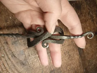 Hairpin Fermacapelli in ferro battuto artigianale