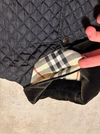 Chaqueta Burberry Azul Marino Novacheck Interior