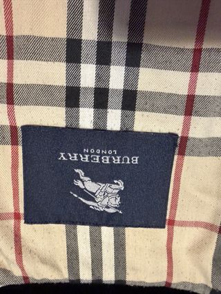 Chaqueta Burberry Azul Marino Novacheck Interior