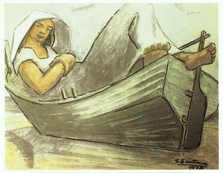 Litografía de Santiago Santana 1973