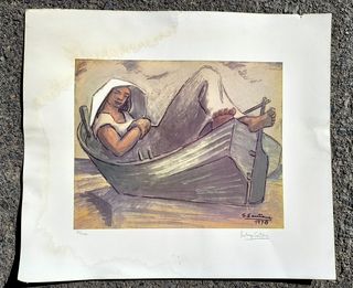 Litografía de Santiago Santana 1973