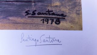 Litografía de Santiago Santana 1973