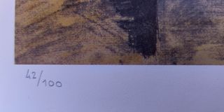 Litografía de Santiago Santana 1973