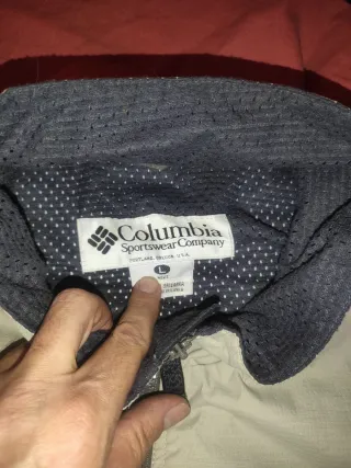 Chaqueta Columbia beige y gris