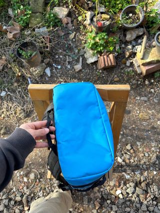 Mochila The North Face Azul y Amarilla