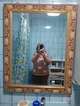 Espejo decorativo dorado