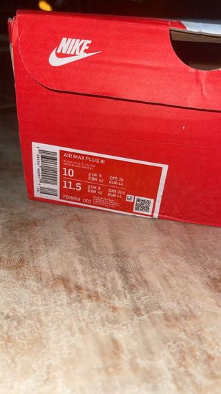 Nike Air Max Plus III TN negras originales – 44