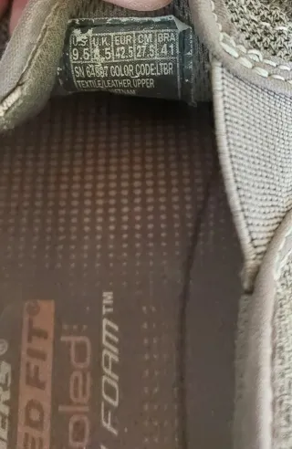 Skechers Relaxed Fit Mocasines Beige/Cinza