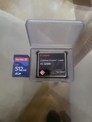 Tarjetas de Memoria Canon y SanDisk