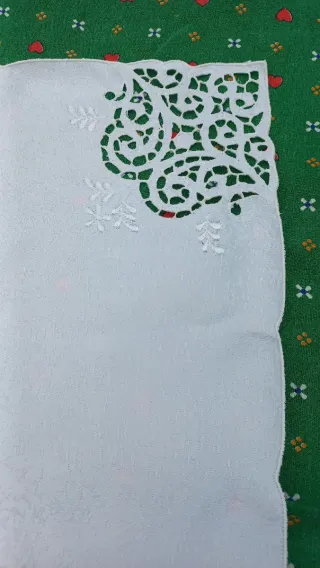 Tovaglietta 88x86 cm con 6 tovaglioli vintage