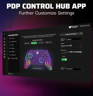 Mando Xbox PDP Afterglow Wave RGB Compatible PC