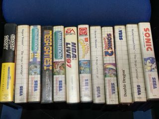 Lote de 12 juegos de master system y megadrive