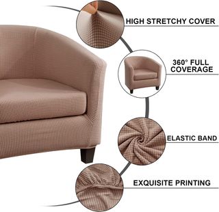 Funda de Sillón Elásticas 2 Piezas Funda para Sill