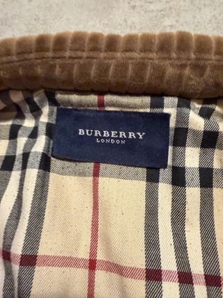 Abrigo Burberry Marrón Corduroy Novacheck