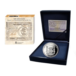 Lote 2 monedas 10€ 2025-250 Aniv.Independencia USA