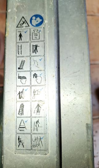 Escalera 5,16m extensible aluminio 2 tramos 150kg