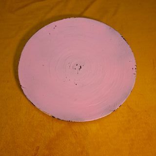 Bandeja redonda decorativa rosa