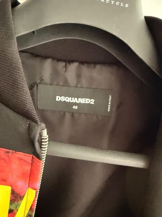 Cazadora Dsquared2 Negra Multicolor