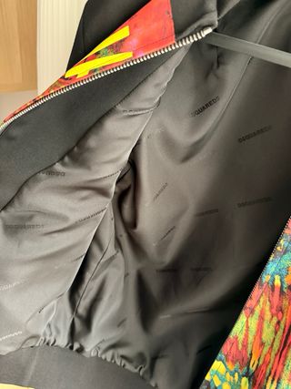 Cazadora Dsquared2 Negra Multicolor