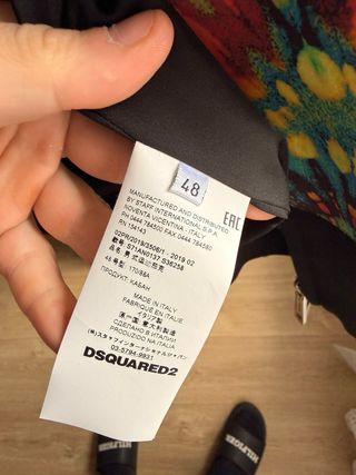 Cazadora Dsquared2 Negra Multicolor