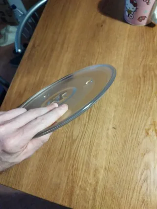 Plato giratorio microondas cristal