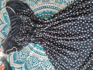 Vestido de lunares azul