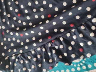 Vestido de lunares azul