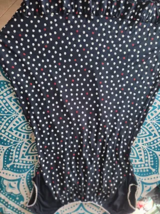 Vestido de lunares azul