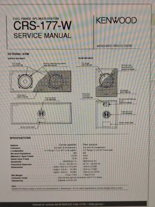 Conjunto Altavoces Kenwood CRS-177-W