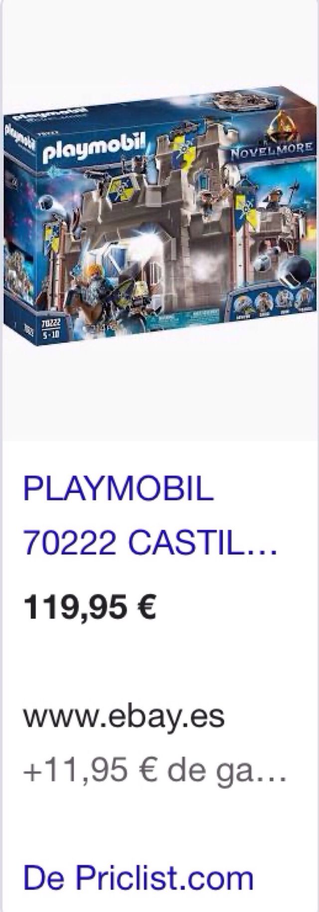 Playmobil 70222 + 70225 NOVELMORE Castillo .....