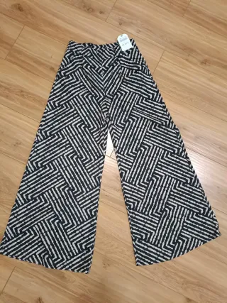 Pantalón ancho estampado M