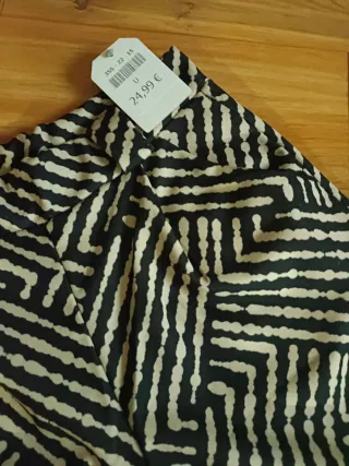 Pantalón ancho estampado M