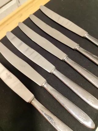 Juego de 6 cubiertos de acero inoxidable NUEVOS