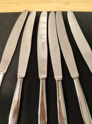 Juego de 6 cubiertos de acero inoxidable NUEVOS