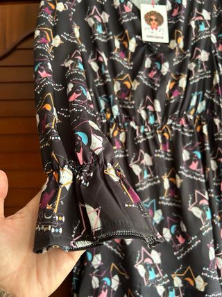 Vestido CHIKLOKA Talla S Estampado Multicolor