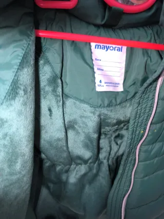 Chaqueta niña Mayoral 4 años verde